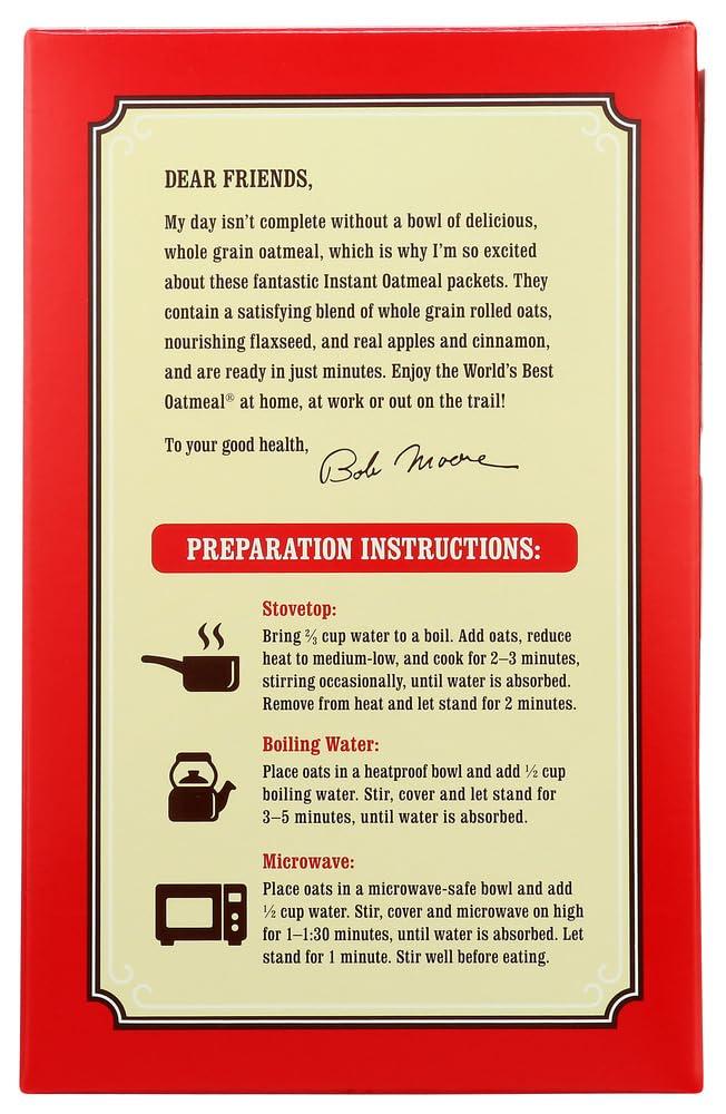 imageBobs Red Mill Apple Pieces amp Cinnamon Oatmeal Packets
