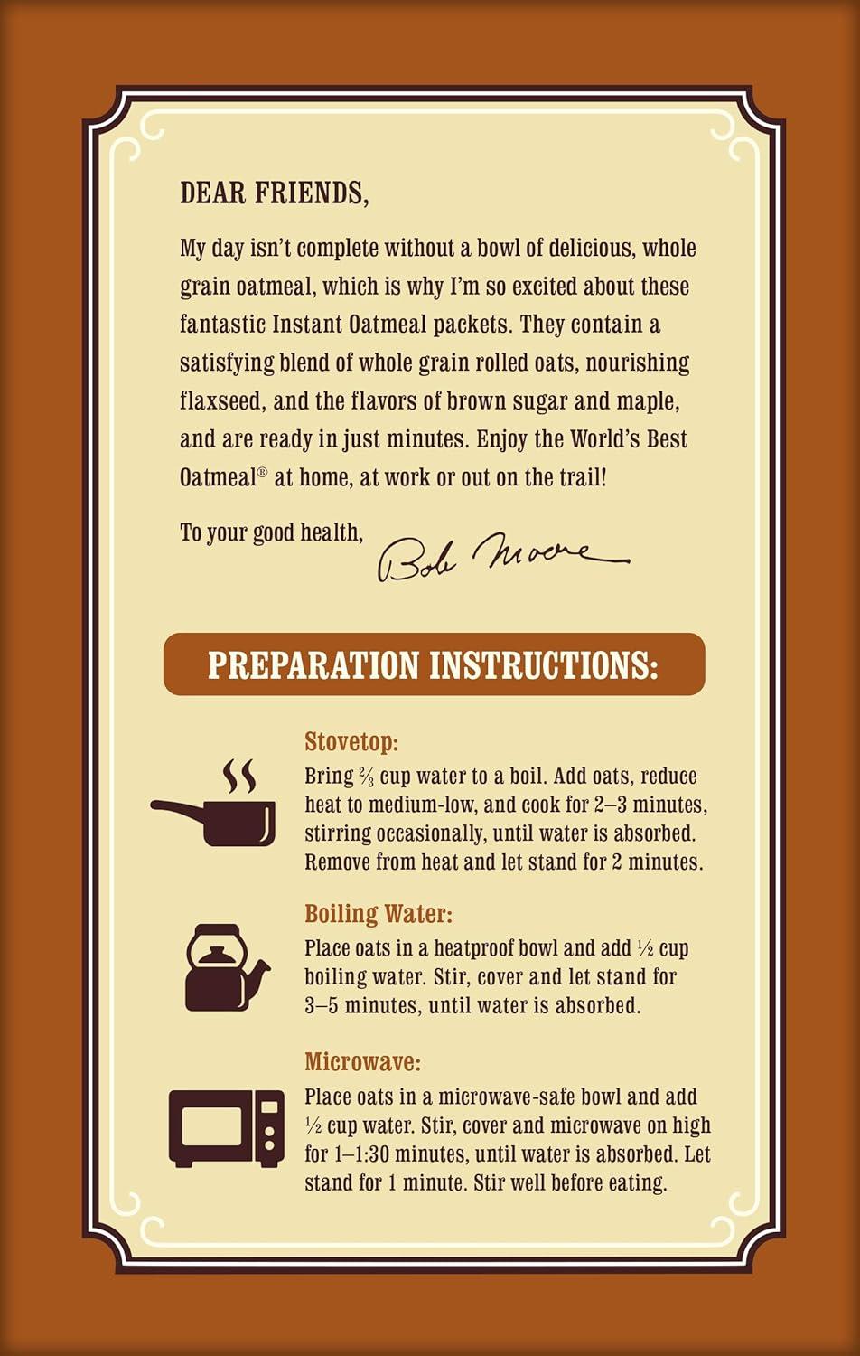 imageBobs Red Mill Apple Pieces amp Cinnamon Oatmeal Packets 8 packets Pack of 1 Non GMO Gluten Free Whole Grain Kosher988 Ounce Pack of 1