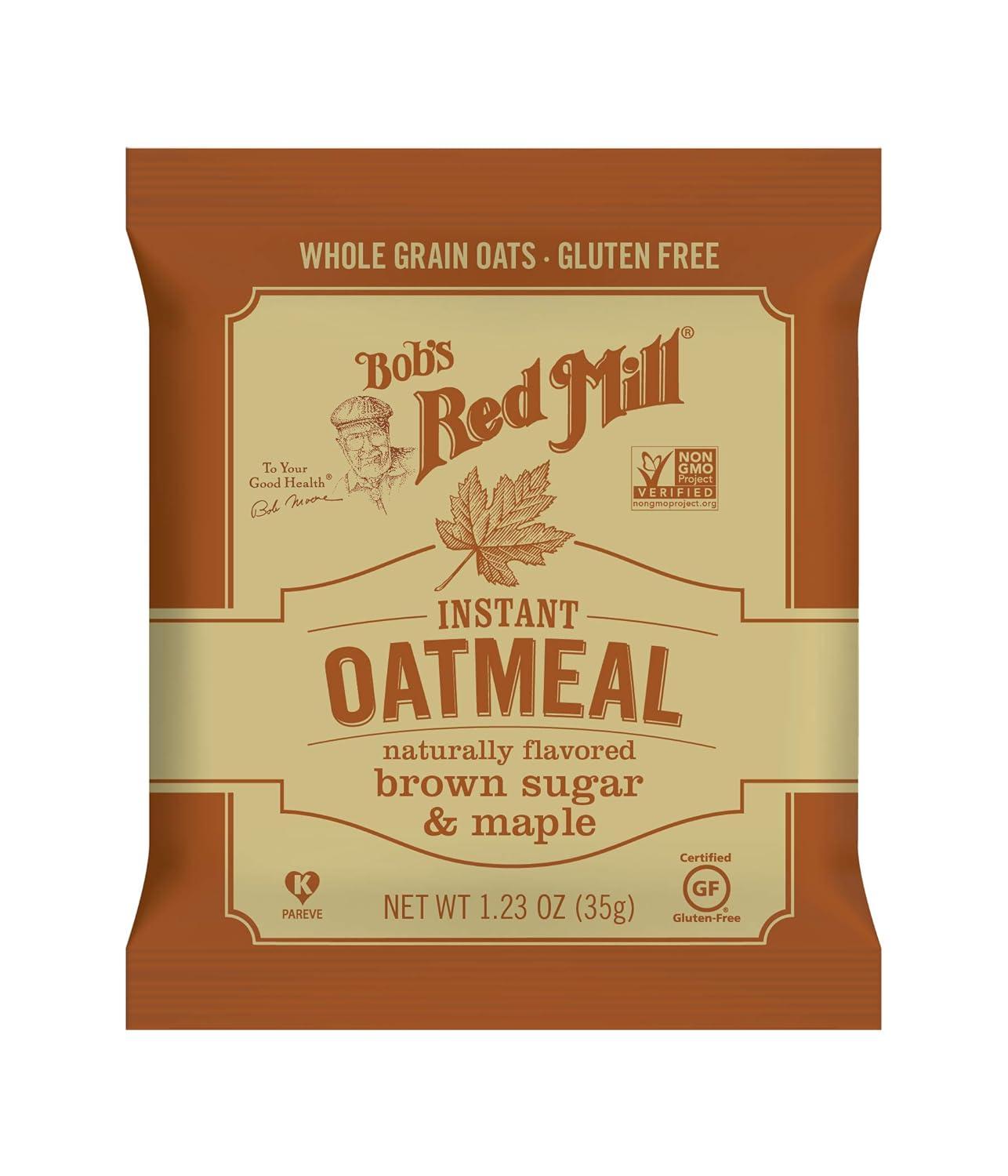 imageBobs Red Mill Apple Pieces amp Cinnamon Oatmeal Packets 8 packets Pack of 1 Non GMO Gluten Free Whole Grain Kosher988 Ounce Pack of 1