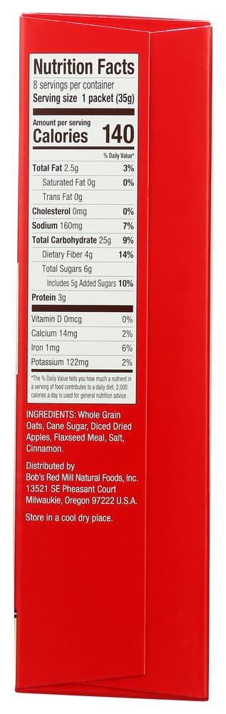imageBobs Red Mill Apple Pieces amp Cinnamon Oatmeal Packets