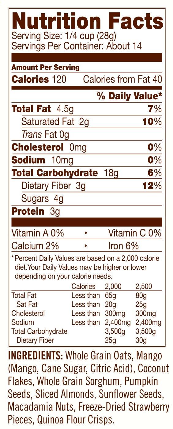 imageBobs Red Mill Gluten Free Tropical Muesli 14oz Pack of 4 Gluten Free Non GMO Whole Grain Kosher14 Ounce Pack of 1