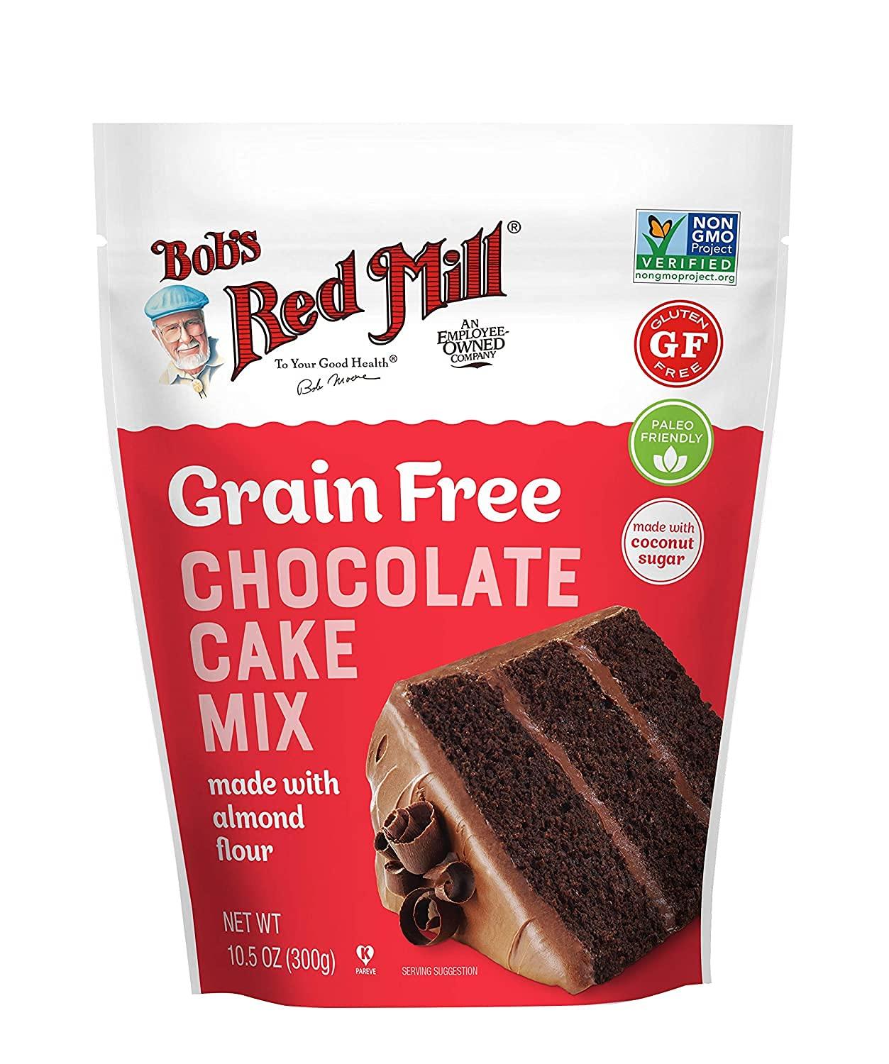 imageBobs Red Mill Grain Free Chocolate Cake Mix 105oz Pack of 5 Non GMO Grain Free Paleo Friendly Kosher105 Ounce Pack of 2