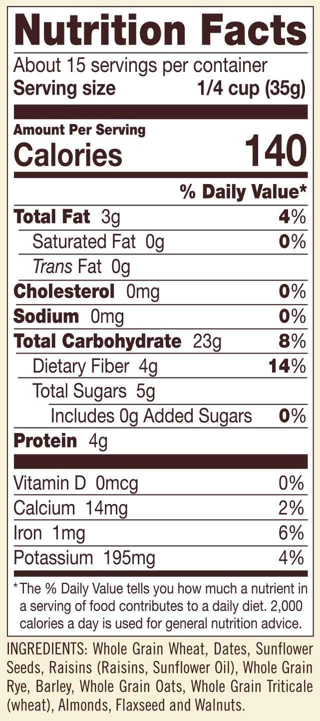 imageBobs Red Mill Old Country Style Muesli 40oz Pack of 4 Non GMO Whole Grain Vegan Kosher18 Ounce Pack of 4