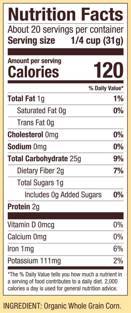 imageBobs Red Mill Organic Corn Flour 22oz Pack of 4 Non GMO Whole Grain Vegan Kosher22 Ounce Pack of 4