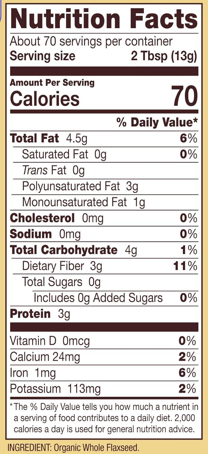 imageBobs Red Mill Organic Flaxseed Meal 32oz Pack of 4 Non GMO Vegan Paleo Friendly Keto Friendly Kosher2 Pound Pack of 4