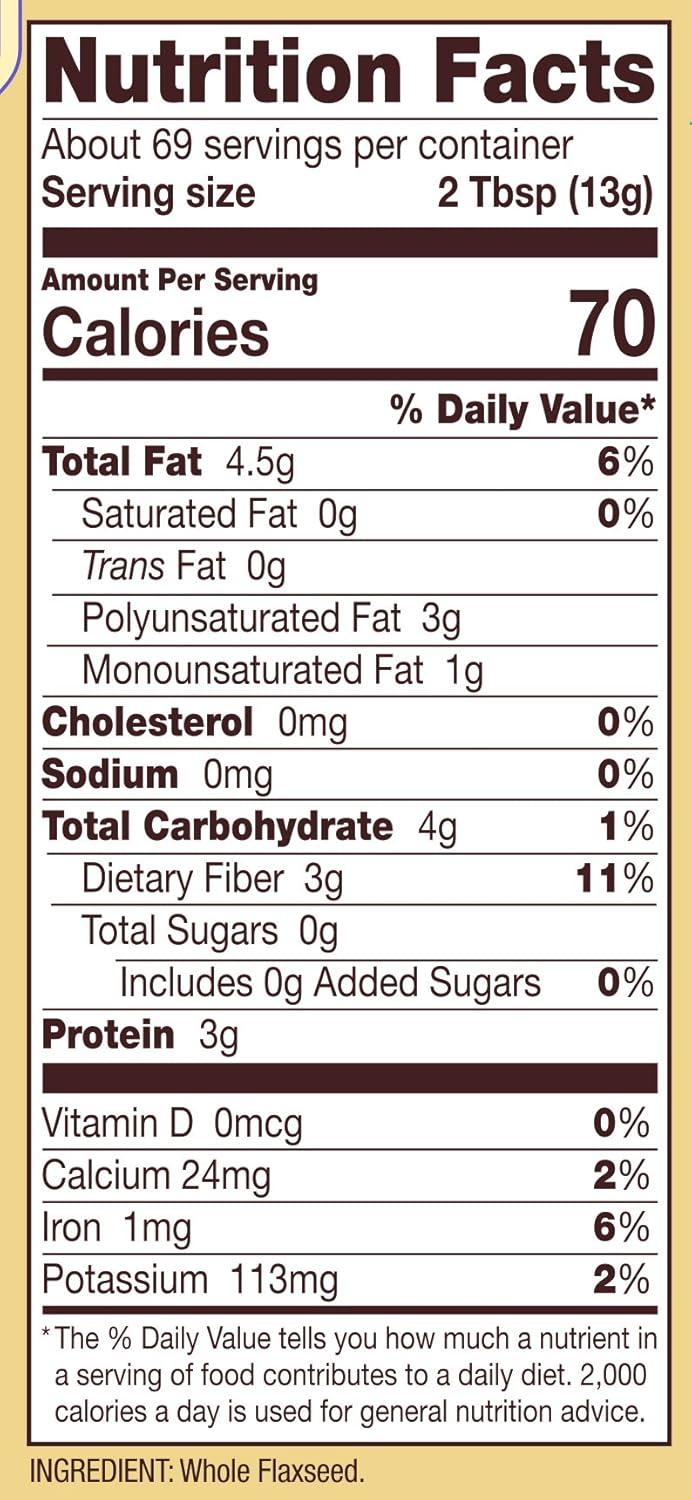 imageBobs Red Mill Organic Golden Flaxseed Meal 16oz Pack of 4 Non GMO Vegan Paleo Friendly Keto Friendly Kosher2 Pound Pack of 1