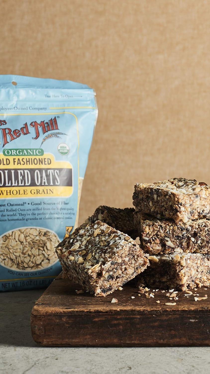 imageBobs Red Mill Organic Old Fashioned Rolled Oats 32oz Pack of 4 Non GMO Whole Grain Vegan Kosher128 Ounce Pack of 1