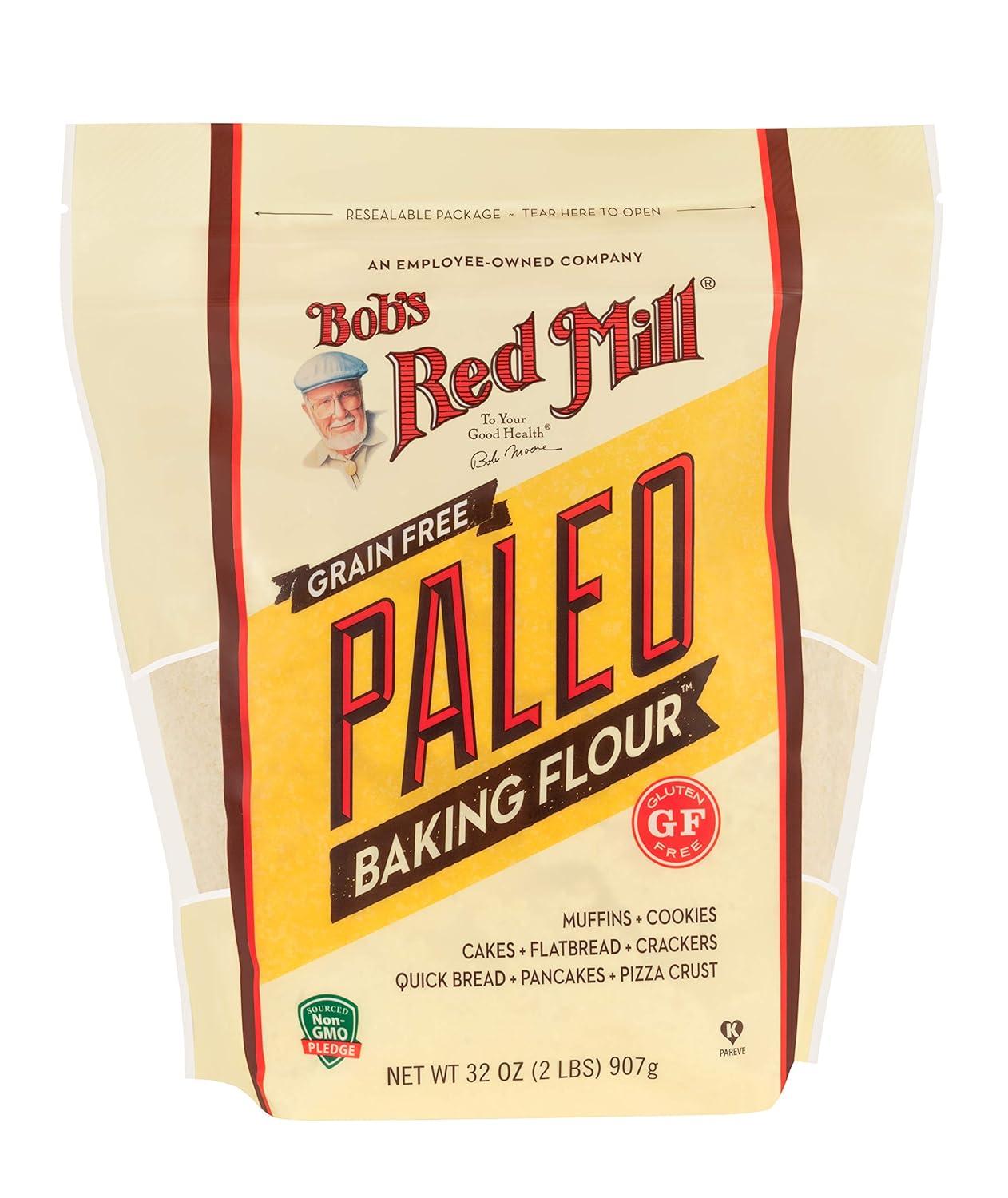 imageBobs Red Mill Paleo Baking Flour 16oz Pack of 4 Gluten Free Non GMO Vegan Paleo Friendly Kosher32 Ounce Pack of 4