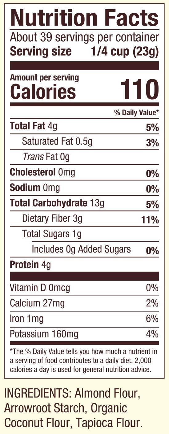 imageBobs Red Mill Paleo Baking Flour 16oz Pack of 4 Gluten Free Non GMO Vegan Paleo Friendly Kosher32 Ounce Pack of 4