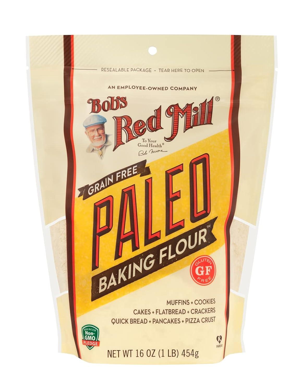 imageBobs Red Mill Paleo Baking Flour 16oz Pack of 4 Gluten Free Non GMO Vegan Paleo Friendly Kosher64 Ounce Pack of 1