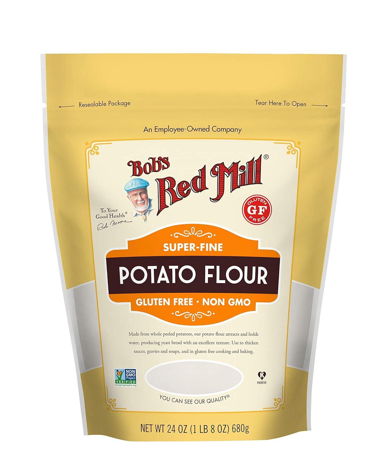 imageBobs Red Mill Potato Flour 24oz Pack of 4 Non GMO Vegan Kosher24 Ounce Pack of 4