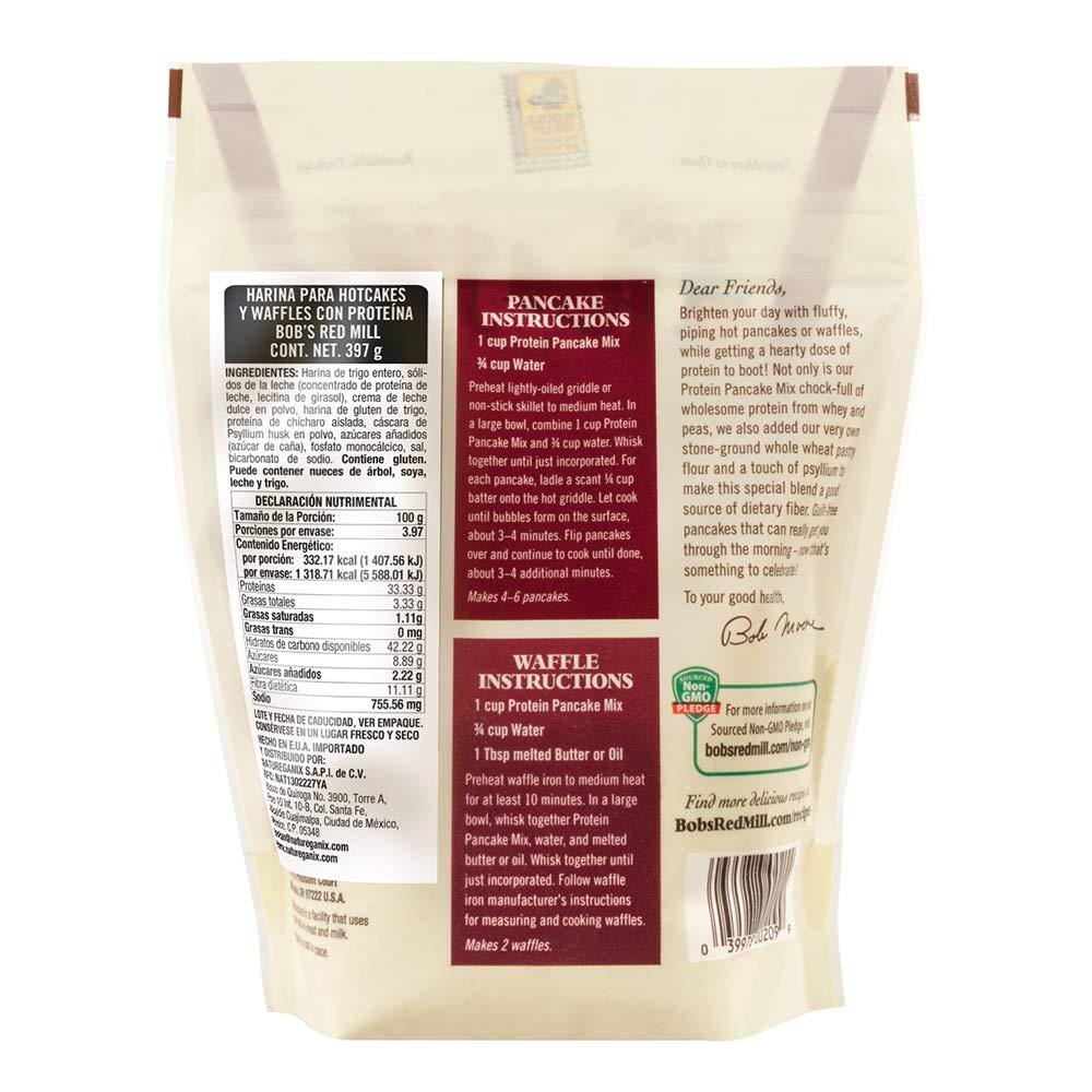 imageBobs Red Mill Protein Pancake 14oz Pack of 4 Non GMO KosherResealable