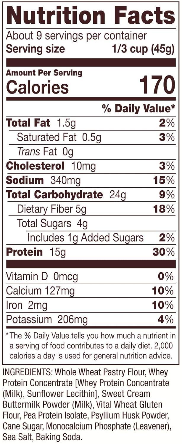 imageBobs Red Mill Protein Pancake 14oz Pack of 4 Non GMO KosherResealable