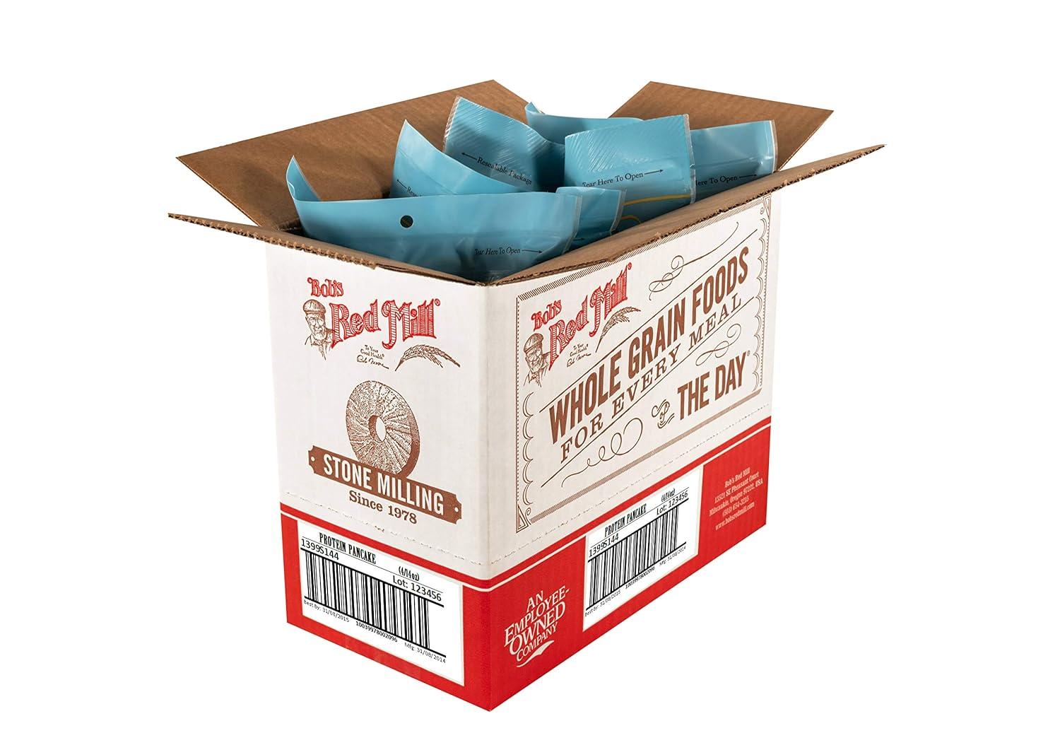 imageBobs Red Mill Protein Pancake 14oz Pack of 4 Non GMO KosherResealable