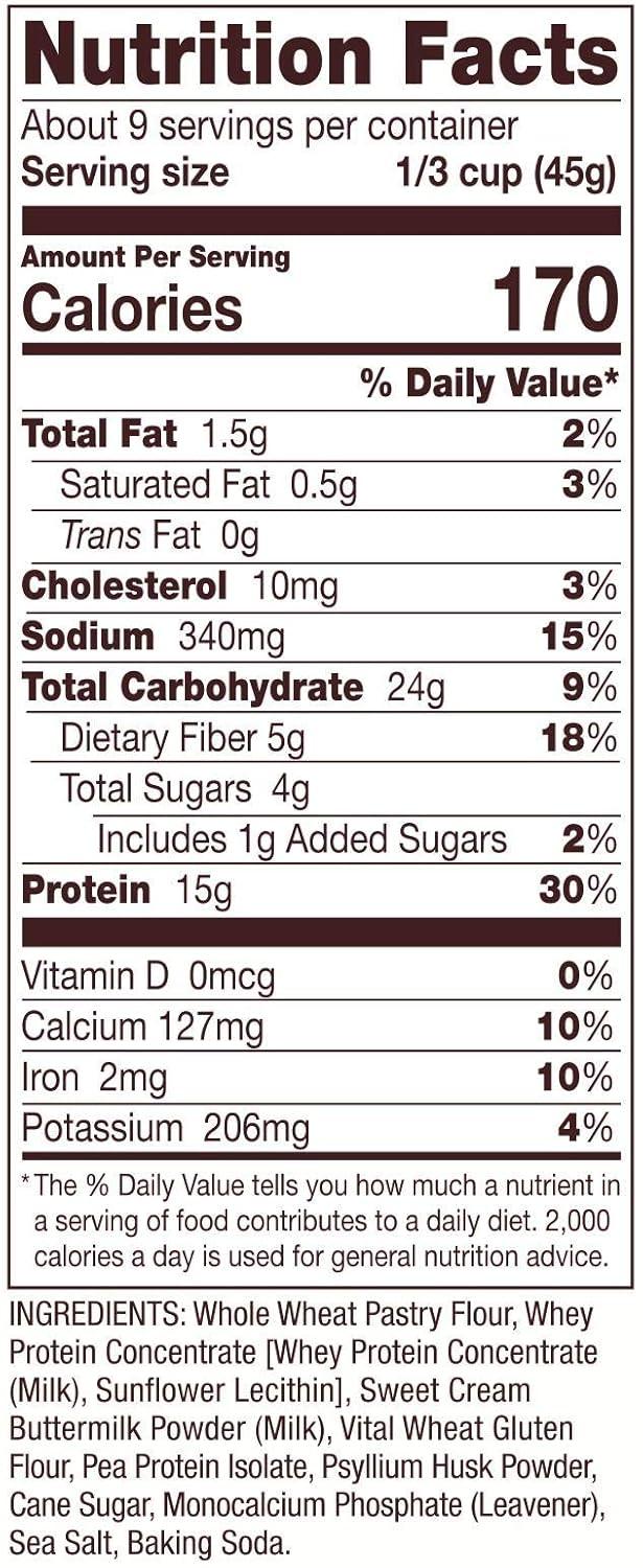 imageBobs Red Mill Protein Pancake 14oz Pack of 4 Non GMO KosherResealable