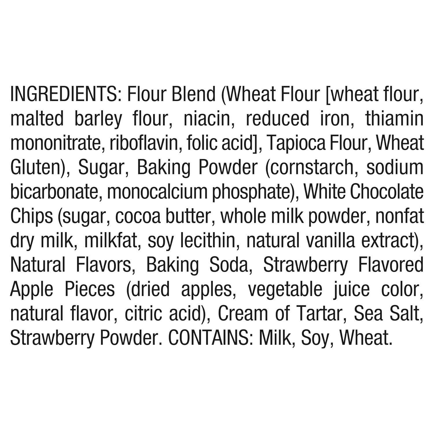 imageBobs Red Mill White Chocolate amp Strawberry Pancake Mix 20oz Pack of 4 Just Add Water Makes 3240 Pancakes per BagWhite Chocolate Strawberry
