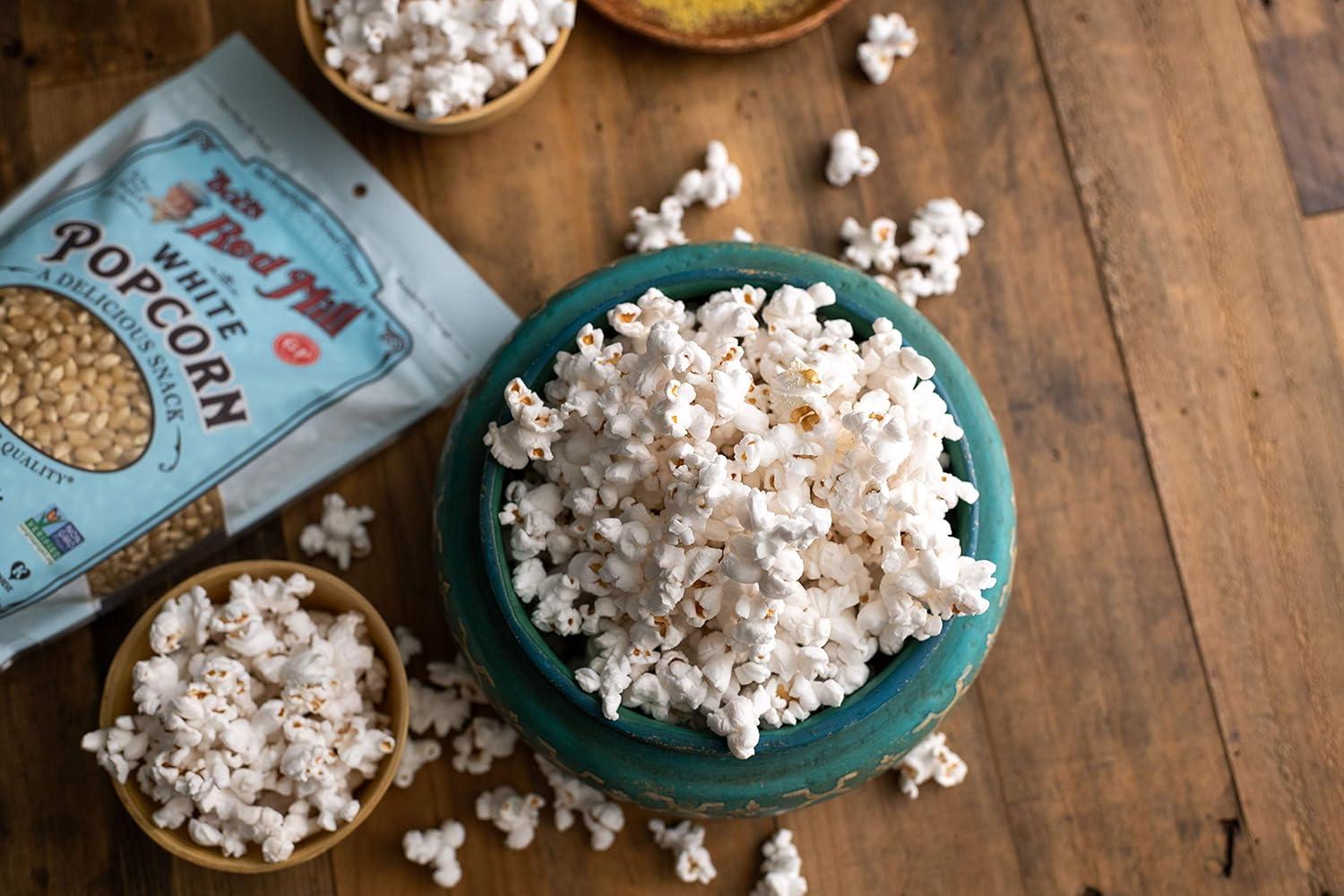 imageBobs Red Mill White Popcorn 30oz Pack of 4 Non GMO Whole Grain Vegan KosherResealable