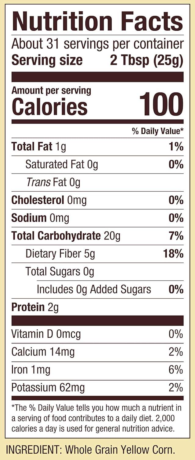 imageBobs Red Mill Yellow Popcorn 30oz Pack of 1 Non GMO Whole Grain Vegan Kosher