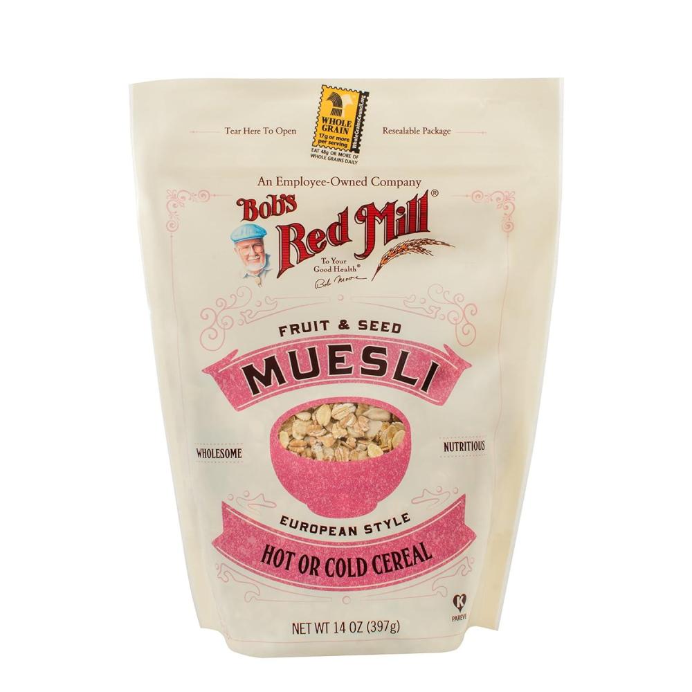 imageBobs Red Mill Fruit amp Seed Muesli 14oz Pack of 4  Non GMO Whole Grain Kosher14 Ounce Pack of 1