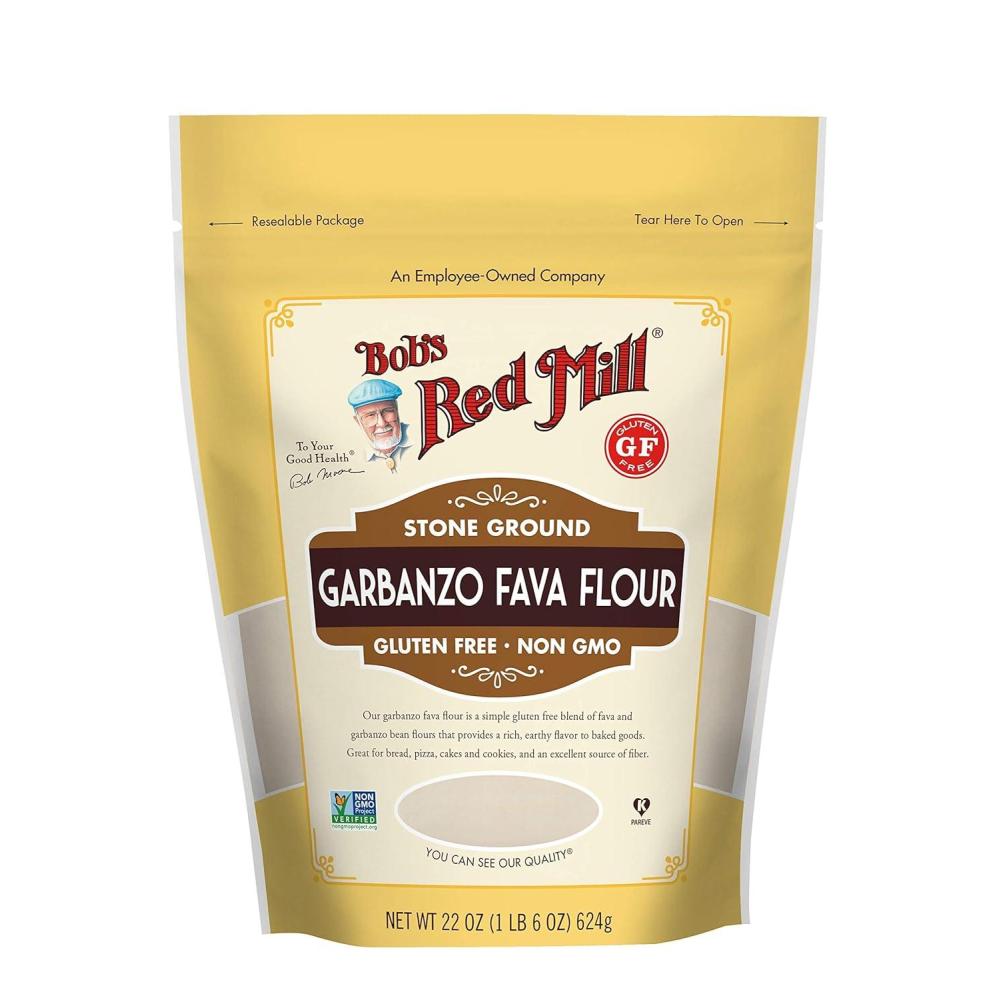 imageBobs Red Mill Garbanzo amp Fava Bean Flour 22oz Pack of 4 Gluten Free Vegan Keto Friendly Kosher22 Ounce Pack of 1