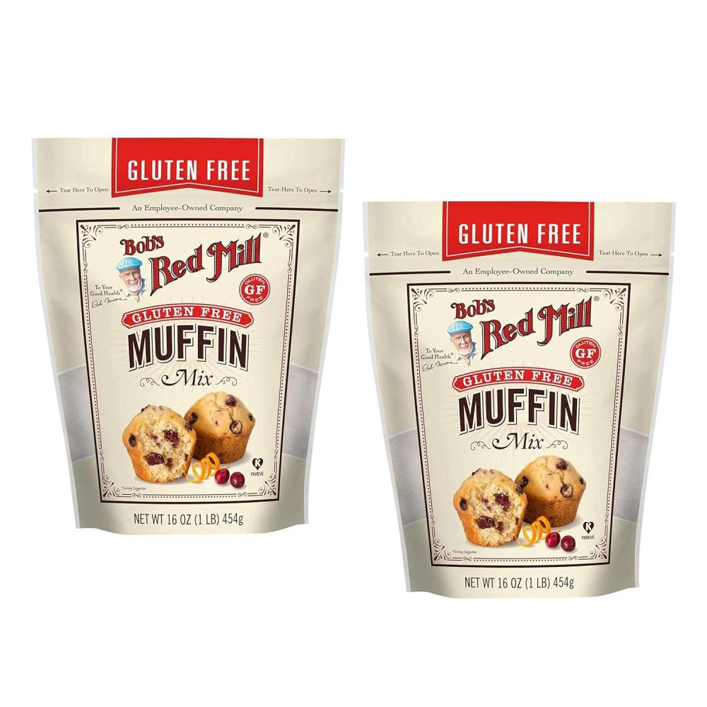 imageBobs Red Mill Gluten Free Muffin Mix 16oz Pack of 4  Gluten Free KosherChocolate