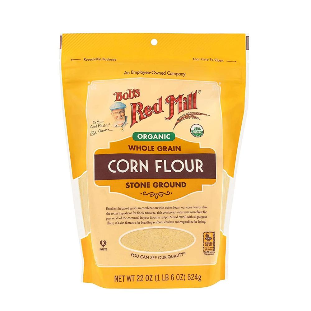 imageBobs Red Mill Organic Corn Flour 22oz Pack of 4 Non GMO Whole Grain Vegan Kosher22 Ounce Pack of 3