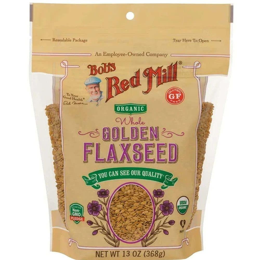 imageBobs Red Mill Organic Golden Flax Seed Natural 13 Oz Pack of 4