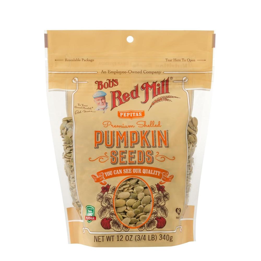 imageBobs Red Mill Organic Pumpkin Seeds 12oz Pack of 4  Non GMO Vegan Paleo Friendly Keto Friendly KosherUnsalted
