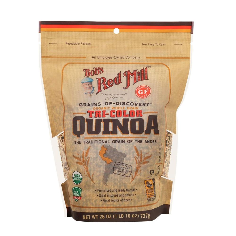 imageBobs Red Mill Organic TriColor Quinoa Grain 26 Oz