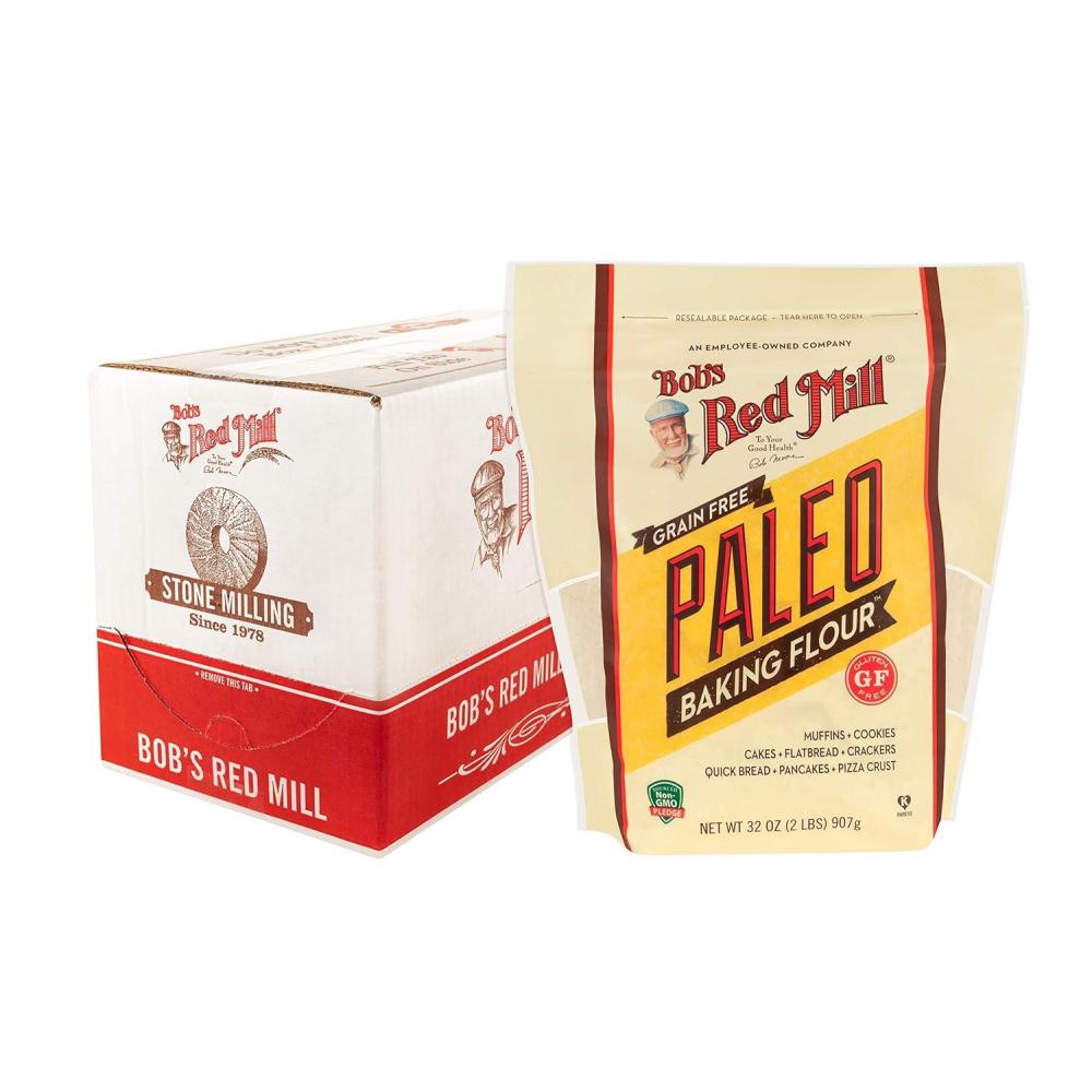 imageBobs Red Mill Paleo Baking Flour 16oz Pack of 4 Gluten Free Non GMO Vegan Paleo Friendly Kosher32 Ounce Pack of 4