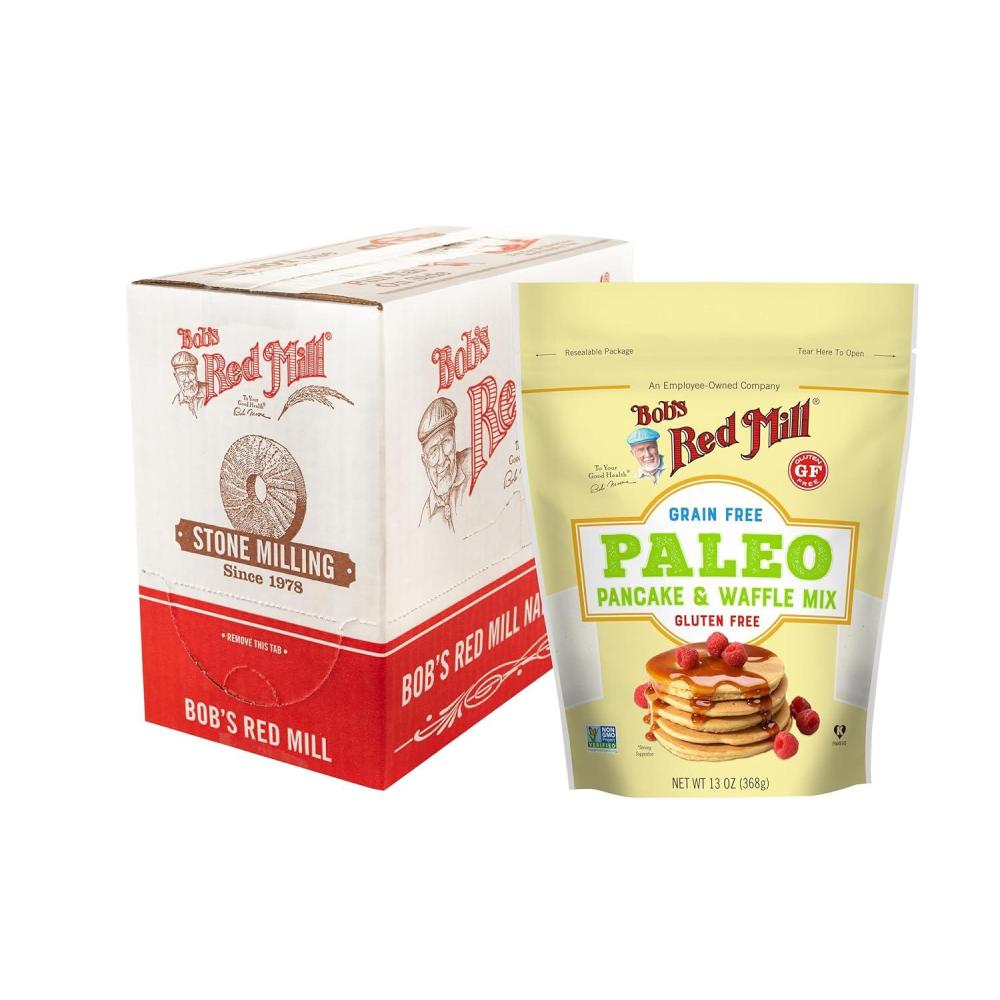 imageBobs Red Mill Paleo Pancake 13oz Pack of 4  Non GMO Paleo Friendly Kosher13 Ounce Pack of 4