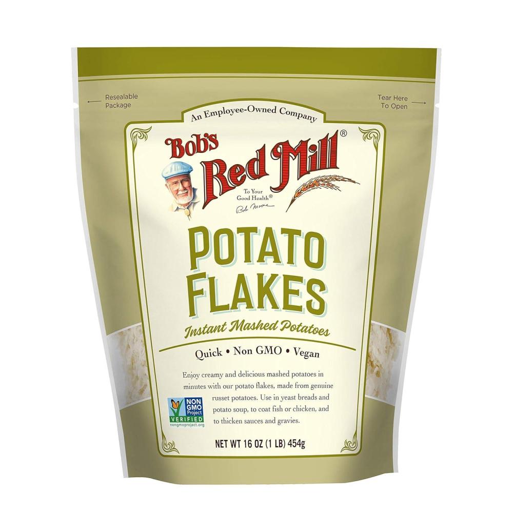 imageBobs Red Mill Potato Flakes 16oz Pack of 4 Non GMO Vegan Kosher16 Ounce Pack of 1