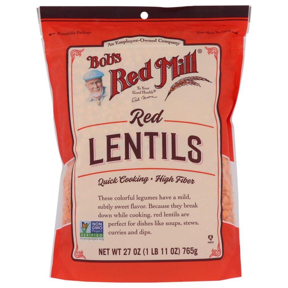 imageBobs Red Mill Red Lentils 27 Oz Pack of 1  Non GMO Vegan Kosher27 Ounce Pack of 1