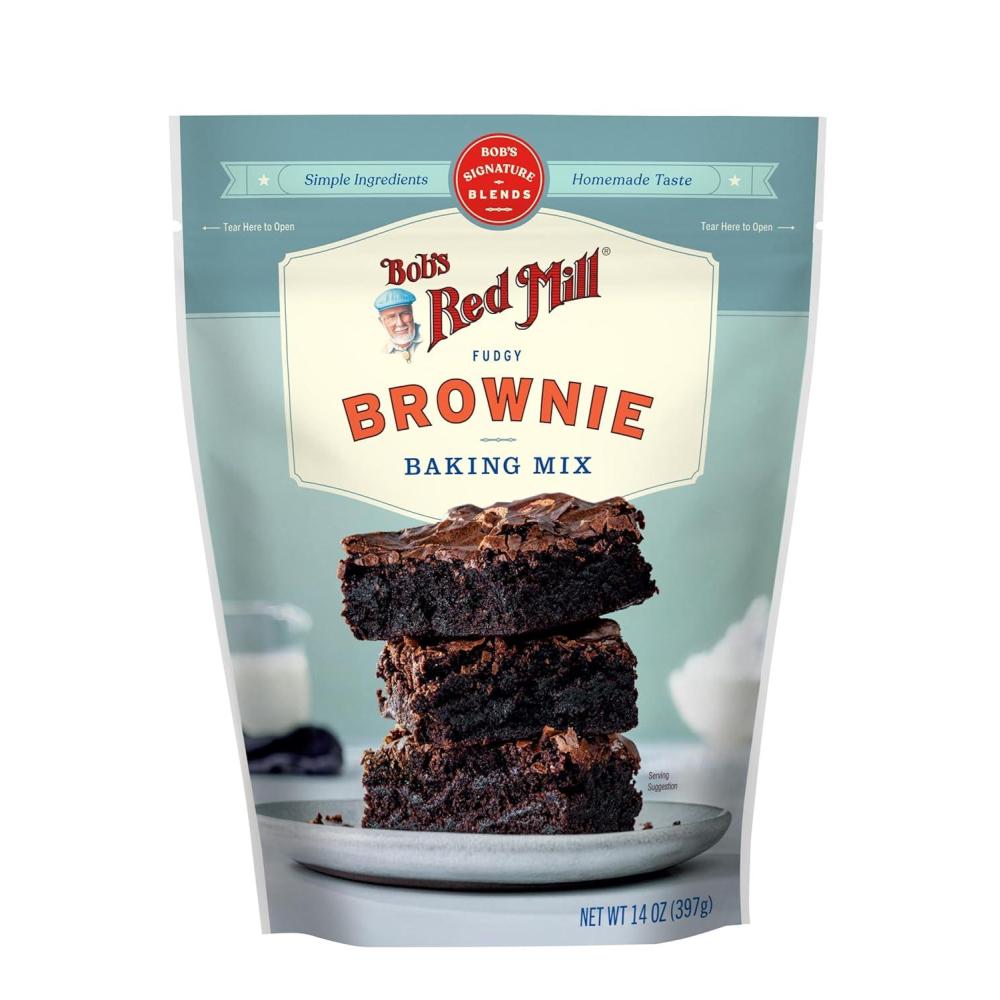 imageBobs Red Mill Signature Brownie Baking Mix 14oz Pack of 1  Non GMO KosherBrownie