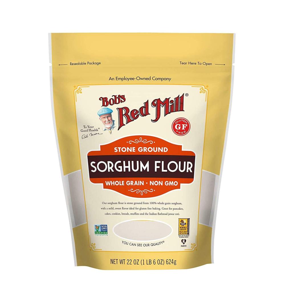 imageBobs Red Mill Sorghum Flour 22oz Pack of 4  Whole Grain Vegan Kosher137 Pound Pack of 3