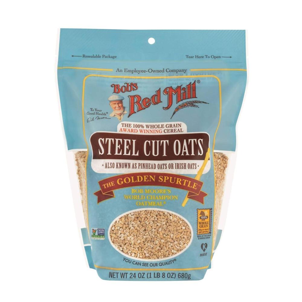 imageBobs Red Mill Steel Cut Oats 24oz Pack of 4  Non GMO Whole Grain Vegan KosherSteel Cut Oats