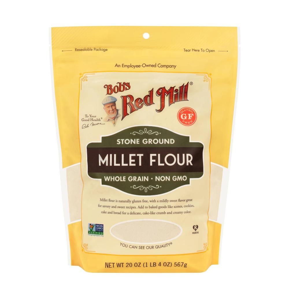 imageBobs Red Mill Stone Ground Whole Grain Millet Flour 20 Ounce Pack of 420 Ounce Pack of 1