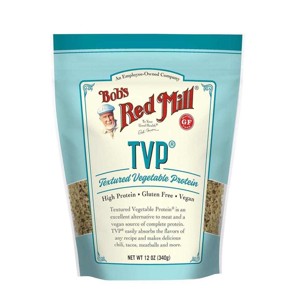 imageBobs Red Mill TVP 12oz Pack of 4 Vegan Made in USA Unflavored Kosher12 Ounce Pack of 1