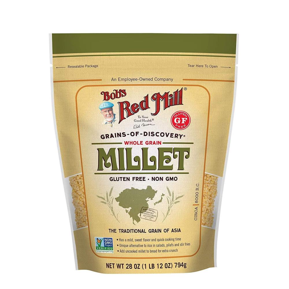 imageBobs Red Mill Whole Grain Millet 28oz Pack of 4  Whole Grain Vegan Kosher28 Ounce Pack of 2