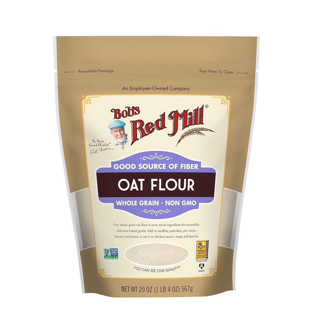 imageBobs Red Mill Whole Grain Oat Flour 20oz Pack of 4 Whole Grain Vegan Kosher20 Ounce Pack of 1