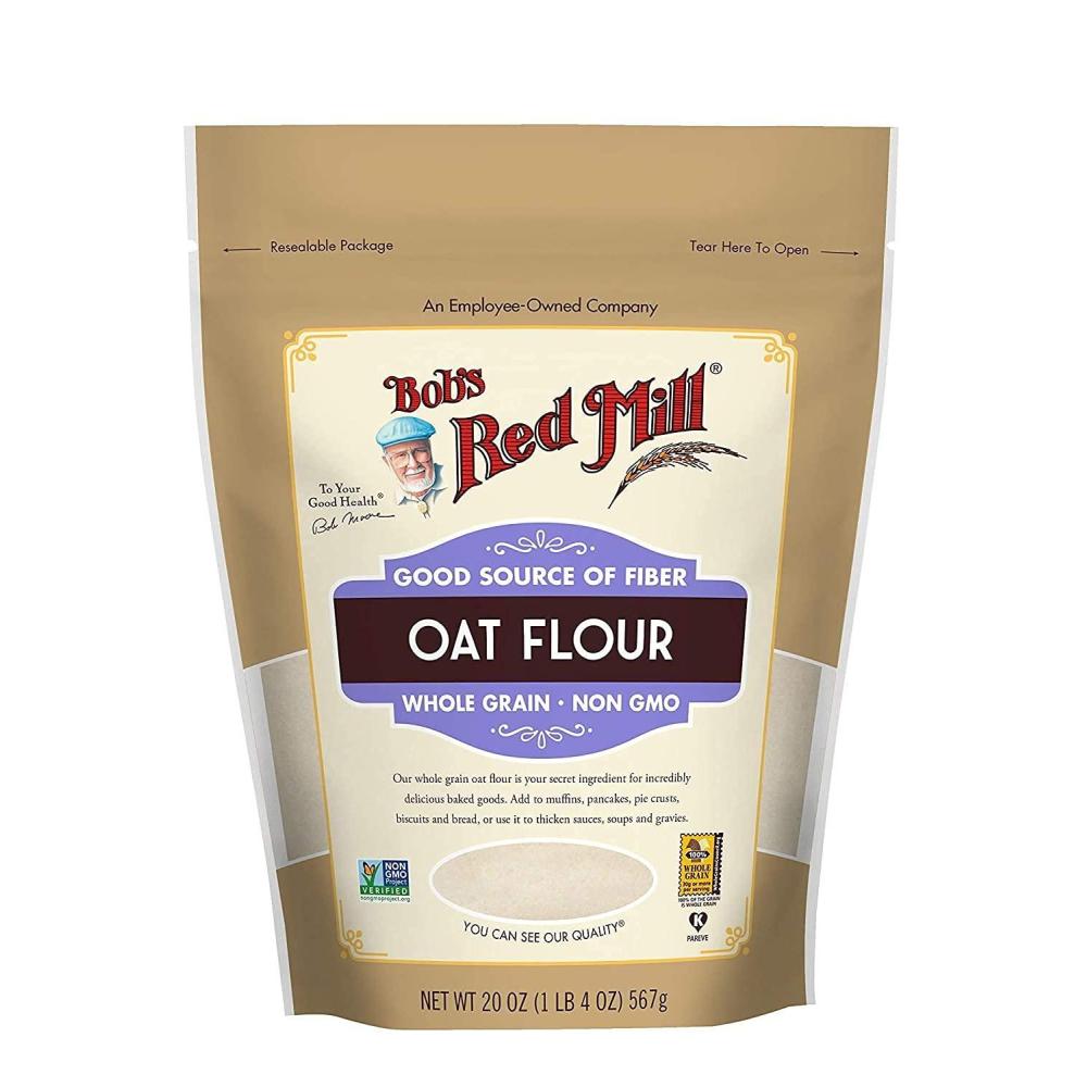 imageBobs Red Mill Whole Grain Oat Flour 20oz Pack of 4 Whole Grain Vegan Kosher20 Ounce Pack of 2