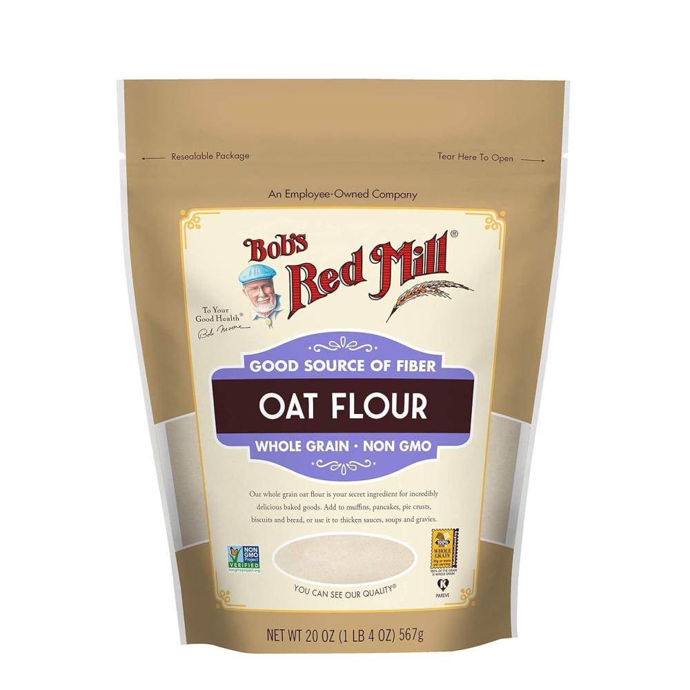 imageBobs Red Mill Whole Grain Oat Flour 20oz Pack of 4 Whole Grain Vegan Kosher44 Ounce Pack of 1