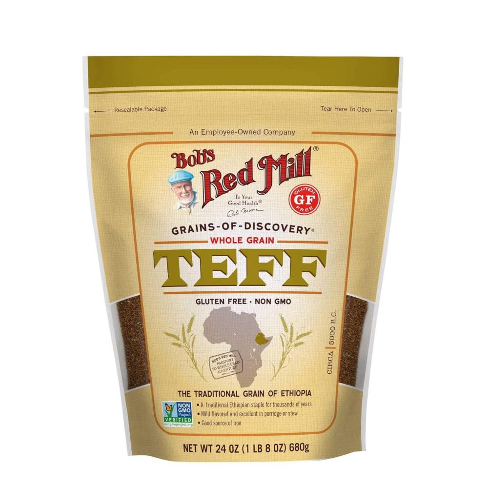 imageBobs Red Mill Whole Grain Teff 24oz Pack of 4 Non GMO Whole Grain Vegan Kosher24 Ounce Pack of 1