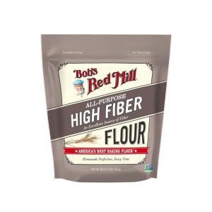Bob’s Red Mill All Purpose High Fiber Flour – 3 lb Bag, 1-to-1 Baking Substitute, Excellent Source of Fiber, Non-GMO, Kosher(48 Ounce (Pack of 1))