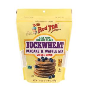 Bob’s Red Mill Buckwheat Pancake & Waffle Mix, 24oz (Pack of 1) – High Fiber, Kosher(Buckwheat)