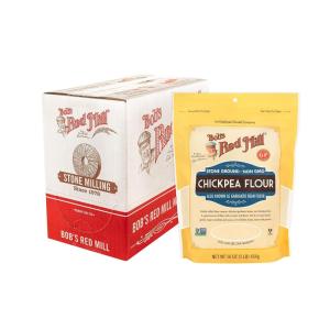 Bob’s Red Mill Chickpea Flour, 16oz (Pack of 4) – Non GMO, Vegan, Keto Friendly Friendly, Kosher(16 Ounce (Pack of 4))