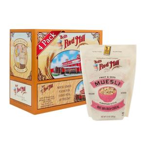 Bob’s Red Mill Fruit & Seed Muesli, 14oz (Pack of 4) – Non GMO, Whole Grain, Kosher(14 Ounce (Pack of 4))