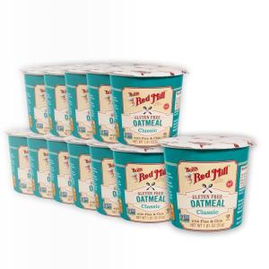 Bob’s Red Mill GF Oatmeal Cup, Classic, 1.81 Ounce Cup (Pack of 12) – Non-GMO, Vegan, Whole Grain, Kosher
