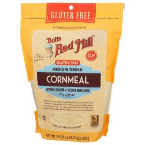 Bob’s Red Mill Gluten Free Cornmeal, 24oz (Pack of 4) – Gluten Free, Vegan, Whole Grain, Kosher(24 Ounce (Pack of 2))