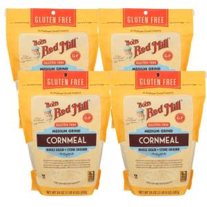 Bob’s Red Mill Gluten Free Cornmeal, 24oz (Pack of 4) – Gluten Free, Vegan, Whole Grain, Kosher(24 Ounce (Pack of 4))
